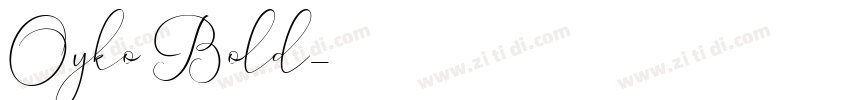 Oyko Bold字体转换